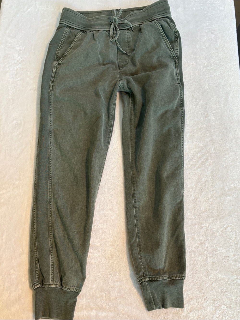 GAP Light Olive Green Twill Women's Jogger Pants XS